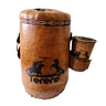 kit para terere com garrafa termica 2 5l e copo de aluminio revestidos em couro terere cavalos