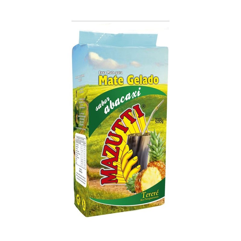 erva mate mazutti terere sabor abacaxi 500g