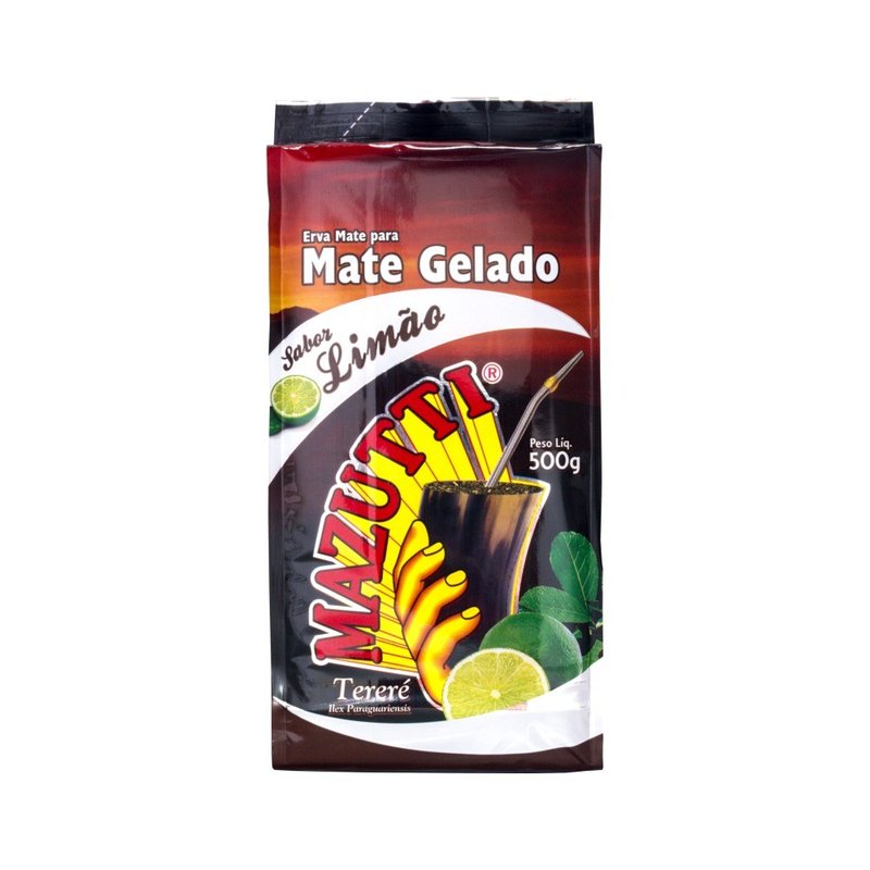 erva mate mazutti terere sabor limao 500g