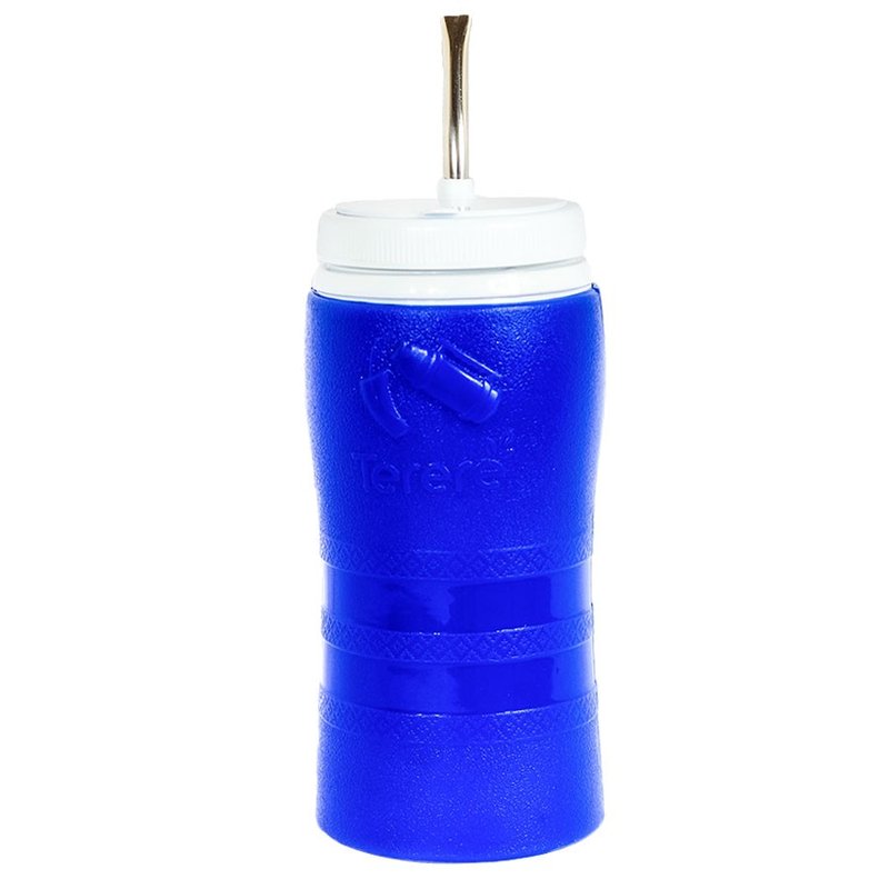 copo termico para terere com bomba grande azul