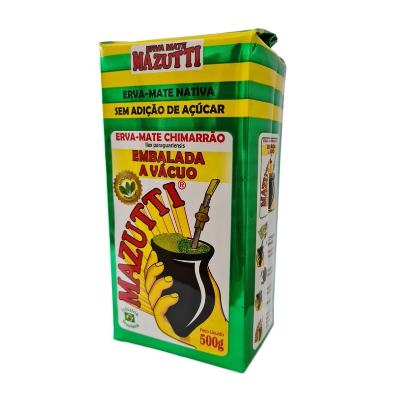 erva mate mazutti tradicional embalada a vacuo 500g