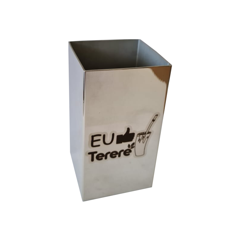copo para terere inox quadrado premium