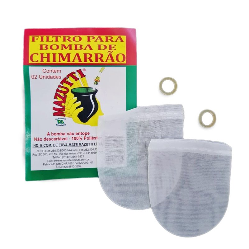 filtro para bomba de chimarrao mazutti com 2 und 2